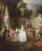 WATTEAU, Antoine Unknown work oil painting artist